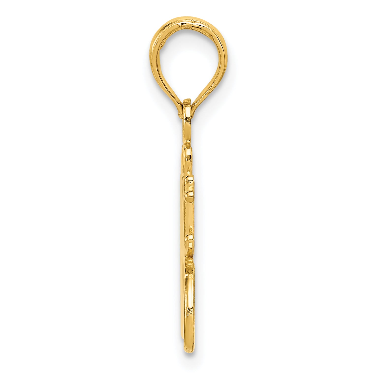 14K Gold #1 Great Grandmother Charm Solid Casted Design Secondary image