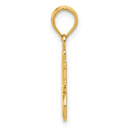 14K Gold #1 Great Grandmother Charm Solid Casted Design