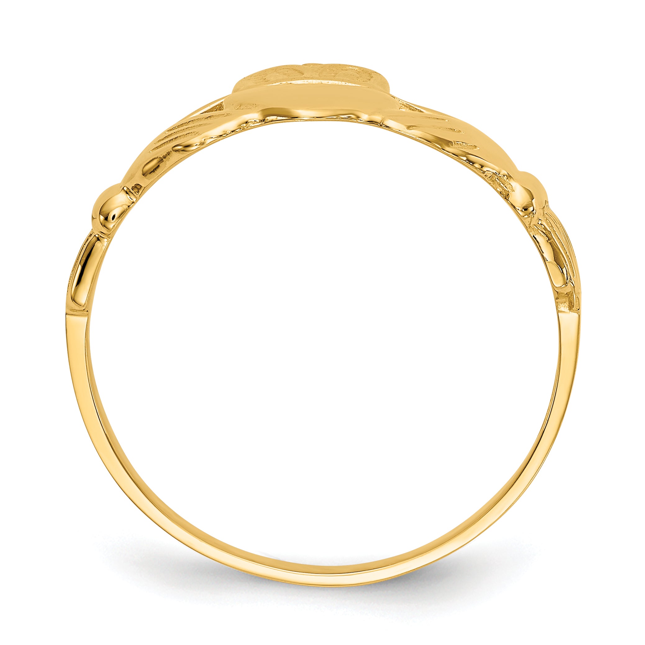 14k Men's Claddagh Ring Secondary image