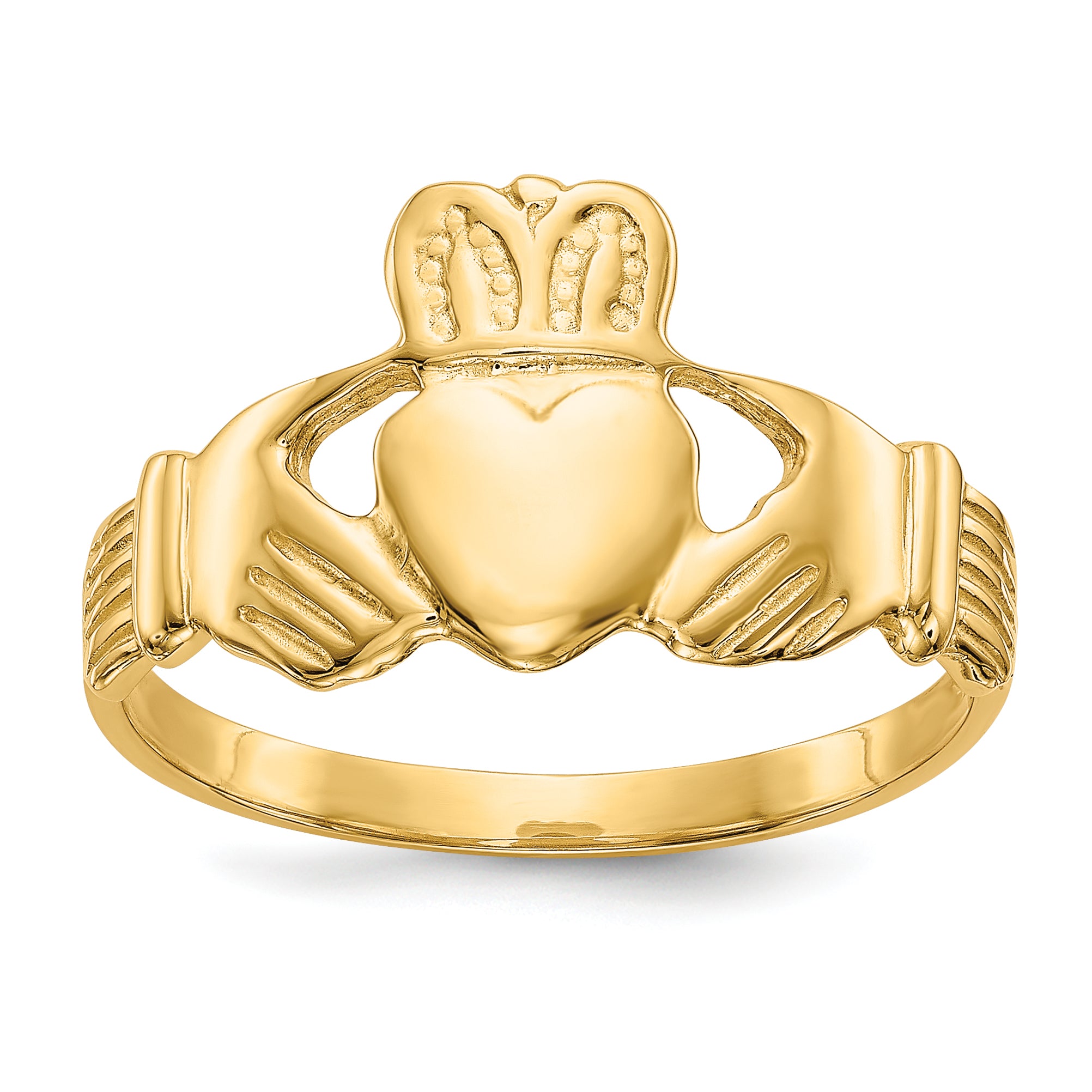 14k Men's Claddagh Ring Main image