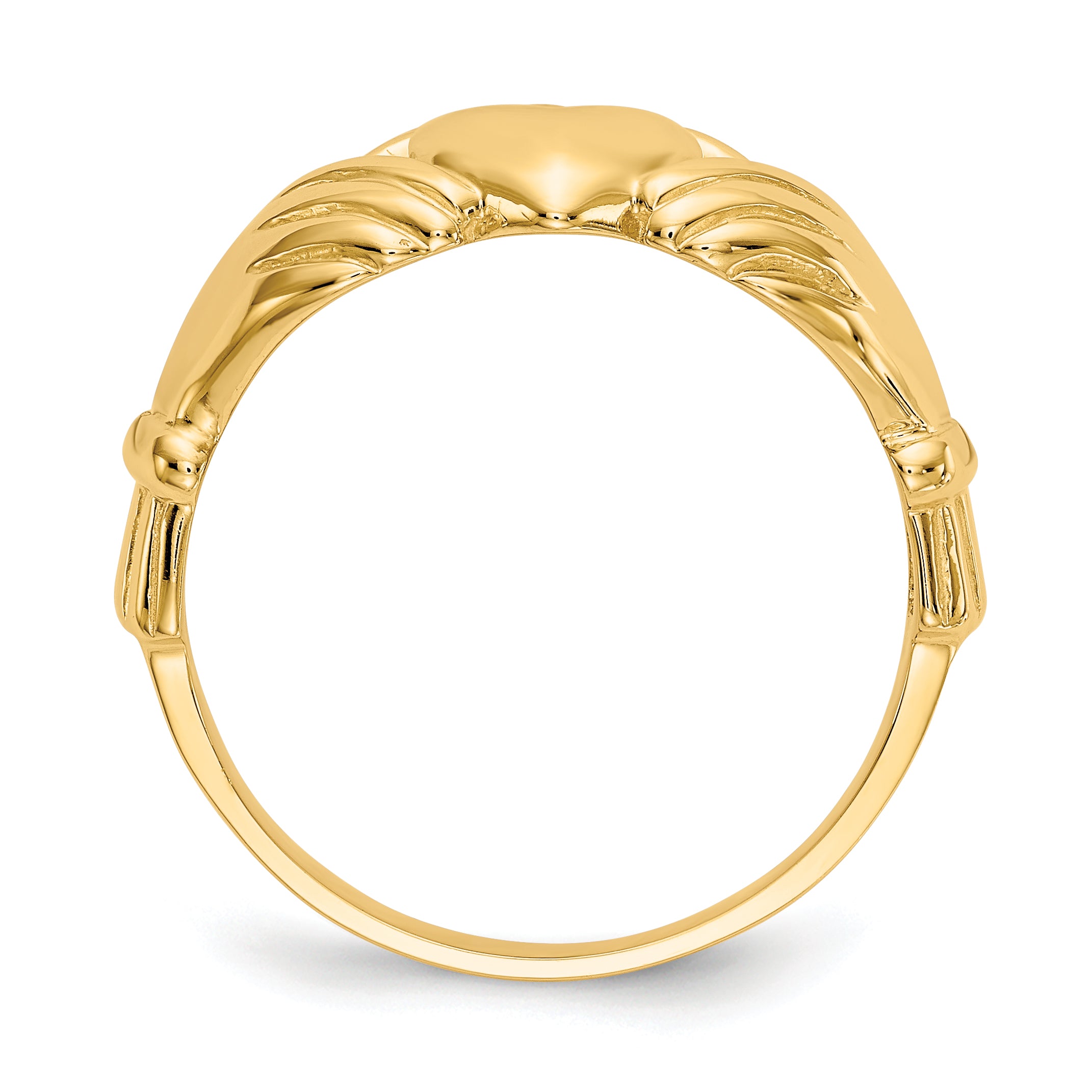 14k Men's Claddagh Ring Secondary image