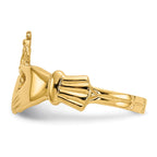 14k Polished Claddagh Ring