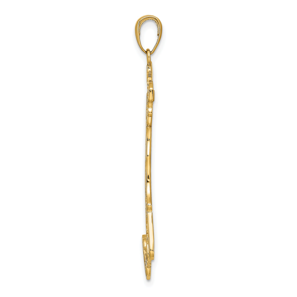 14K Gold Italy Map Pendant Solid Casted Design by Sophia Jewelers