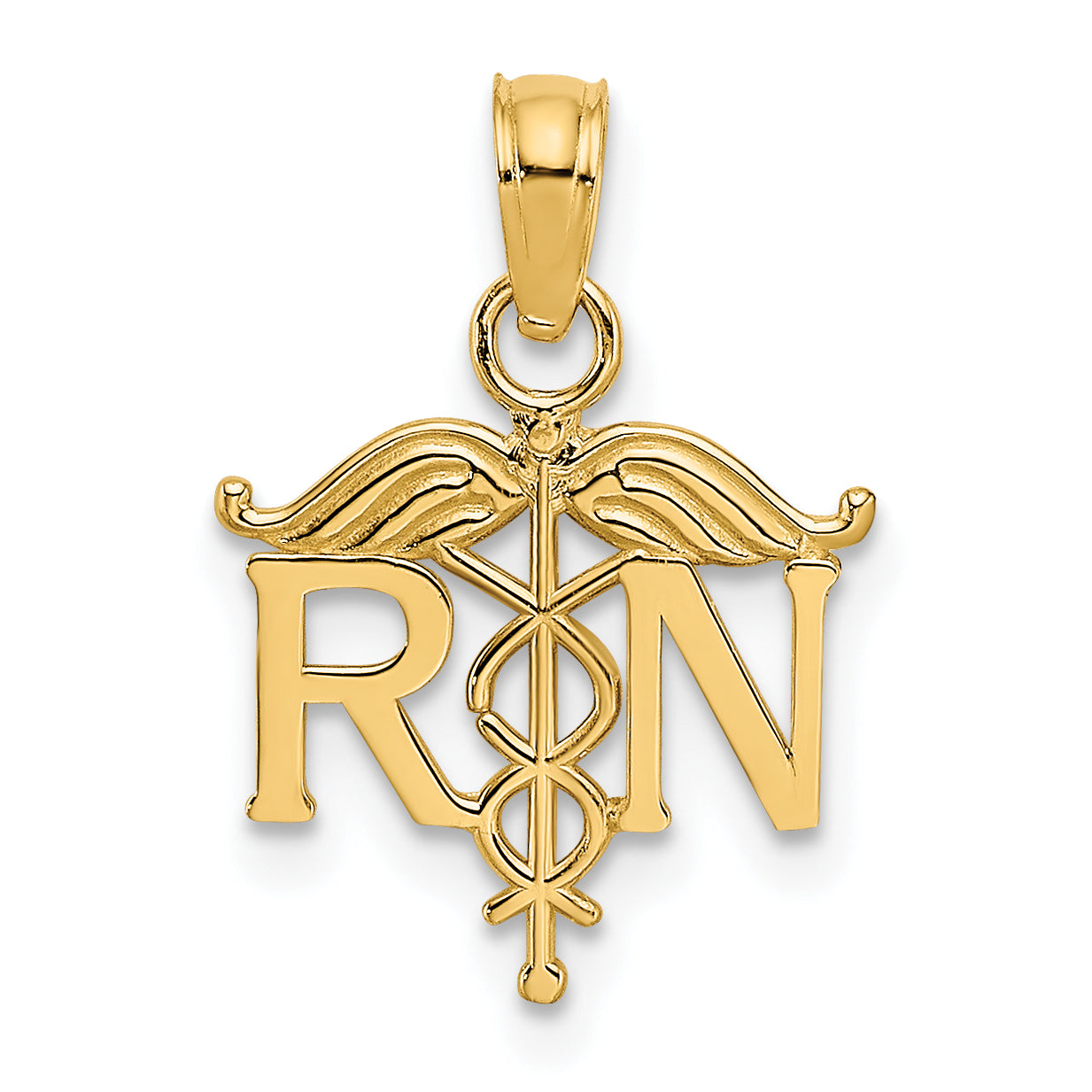 14k RN Registered Nurse Pendant Main image