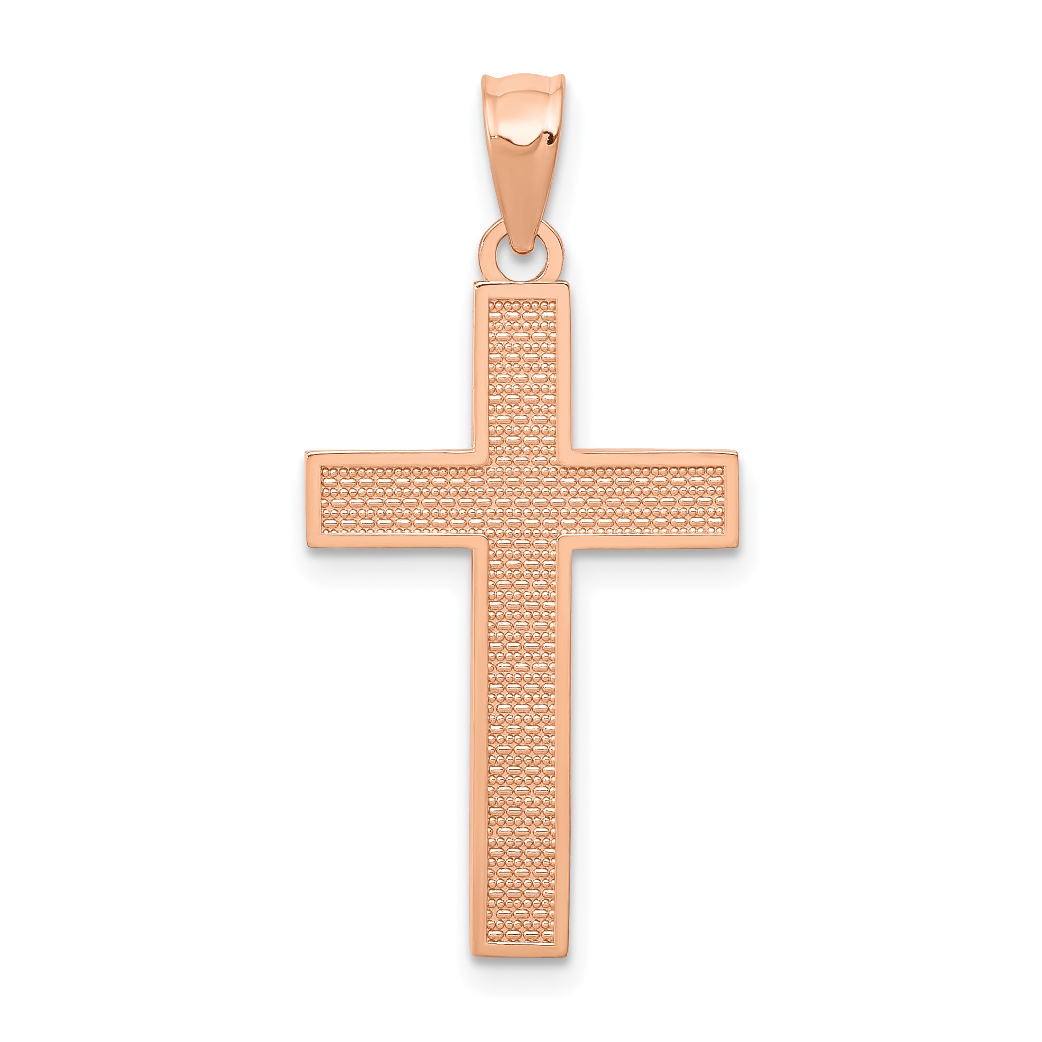 14K Rose Gold Cross Pendant Main image
