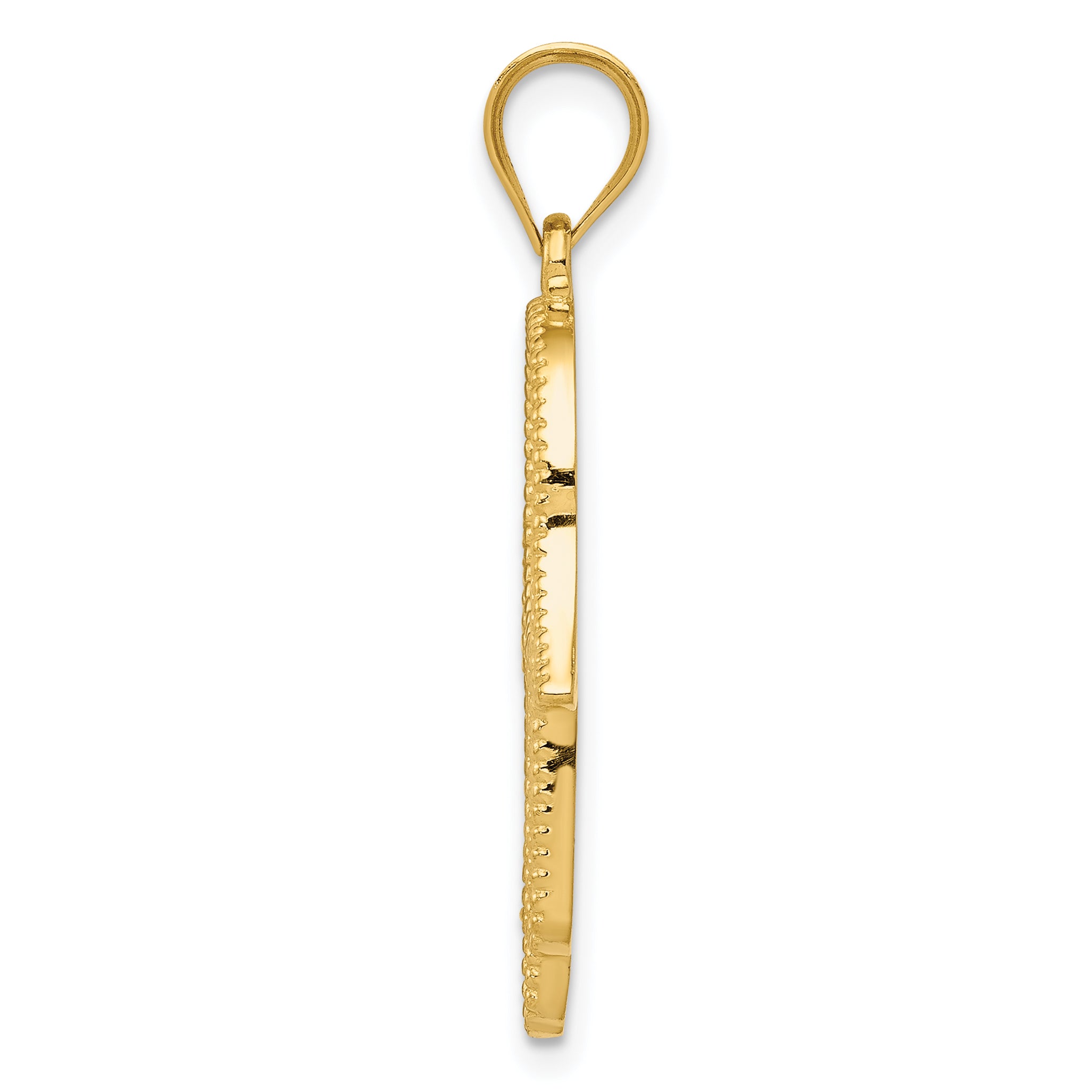 14K Gold Hamsa with Star of David Charm Solid, Casted, Elegant Design Secondary image