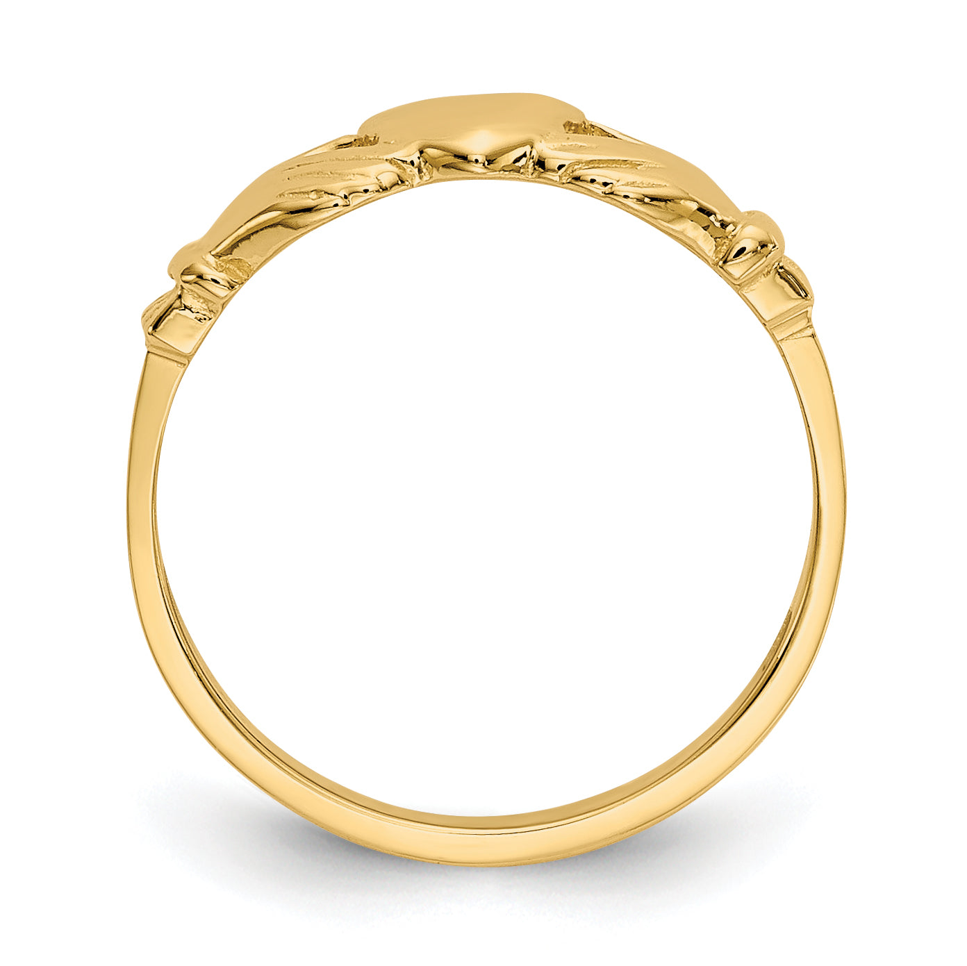 14k Claddagh Baby Ring Secondary image