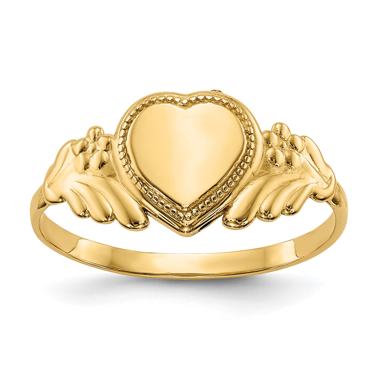 14k Polished Heart Baby Ring Main image