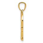 14K Gold Polished Infinity Heart Pendant with Timeless Design