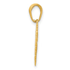 14K Gold Reversible Sister-Friends Forever Pendant Casted Solid Design