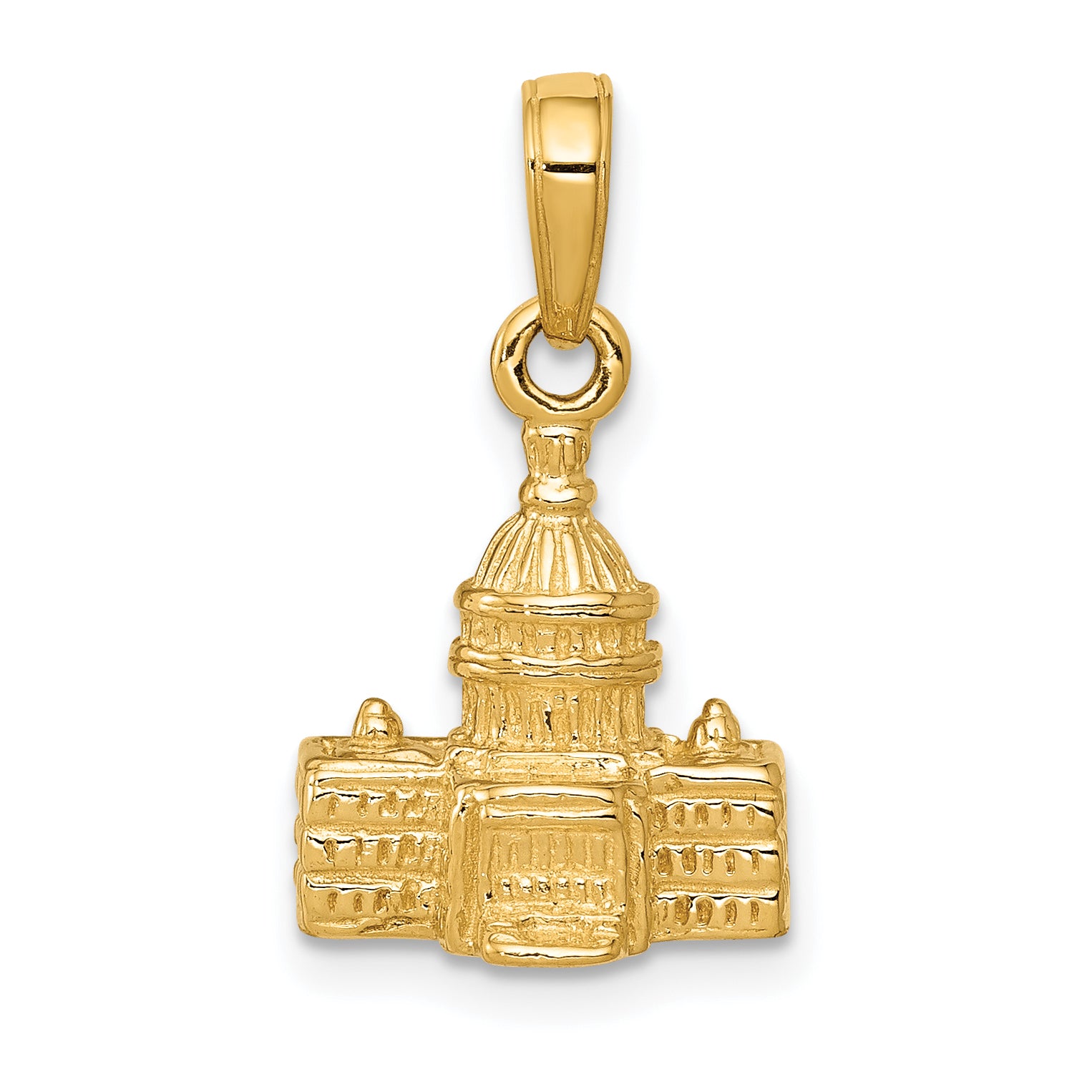 14k 3D Washington D.C. Capital Building Pendant Main image