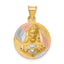 14K w/Rose and White Rhodium D/C Sagrado Corazon Pendant