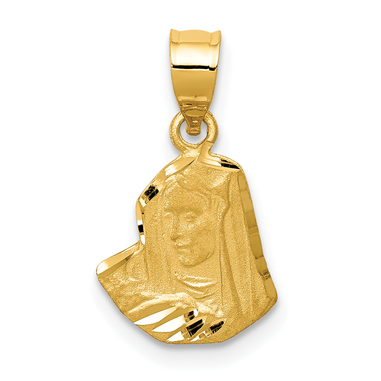 14K Satin D/C Mary Pendant Main image