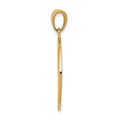 14K Gold Saint Anthony Medal Pendant with Polished Finish