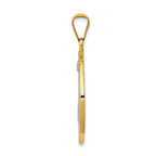 14K Gold & Rhodium St. Benedict Medal Pendant  Polished, Reversible Design