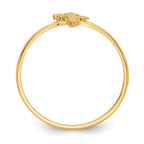 14k Polished Cross Ring