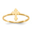 14k Polished Cross Ring