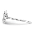 14k White Gold Polished Starfish & Sand Dollar Ring