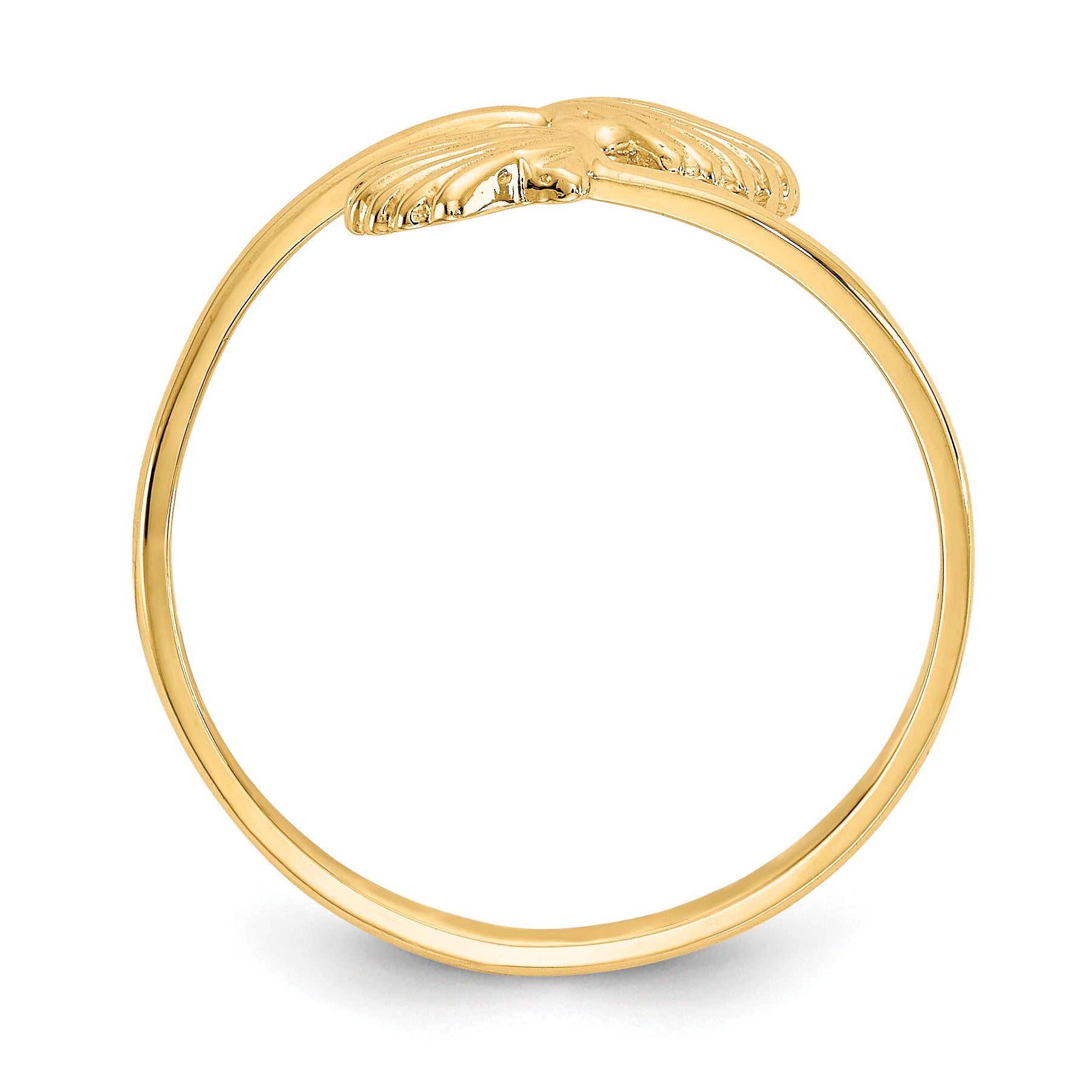 14k Polished Shells Ring Secondary image