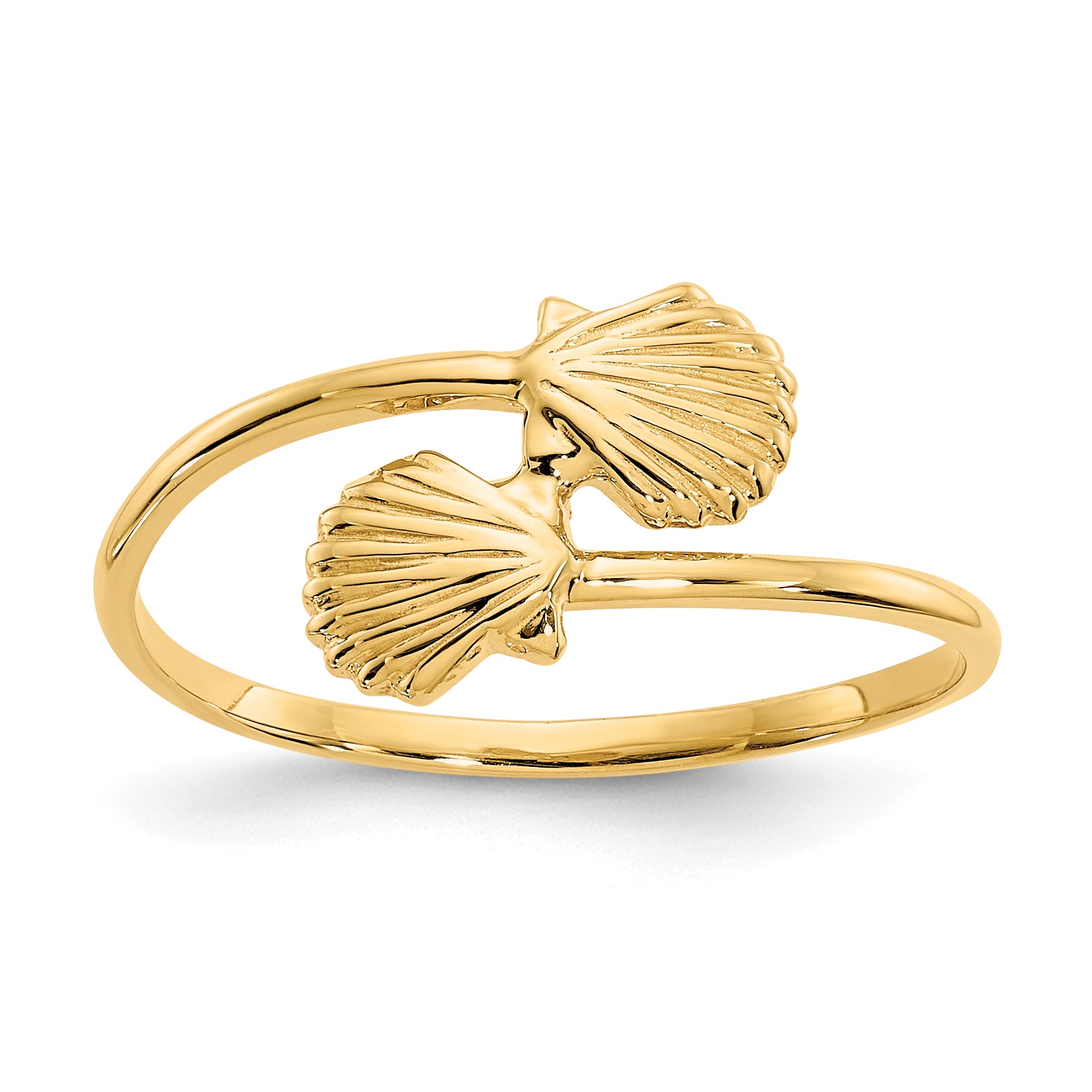 14k Polished Shells Ring Main image