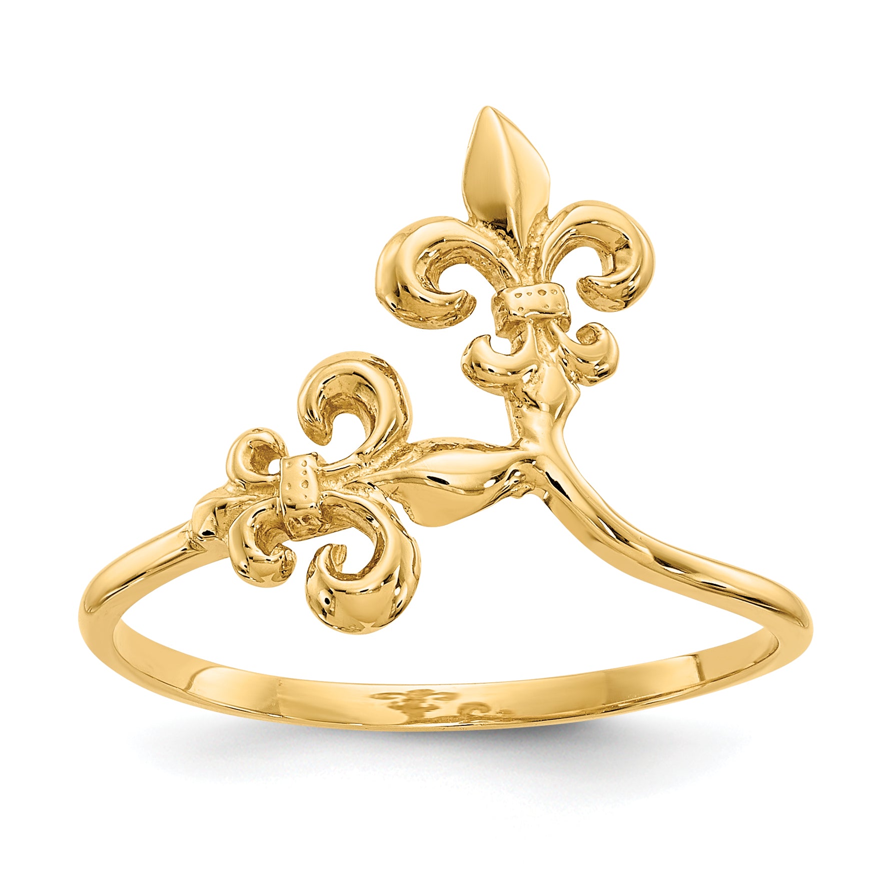 14k Polished Fleur De Lis Ring Main image