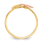 Two Butterflies Ring in 14K Two-Tone Gold