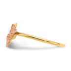 Two Butterflies Ring in 14K Two-Tone Gold