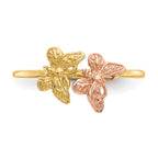 Two Butterflies Ring in 14K Two-Tone Gold