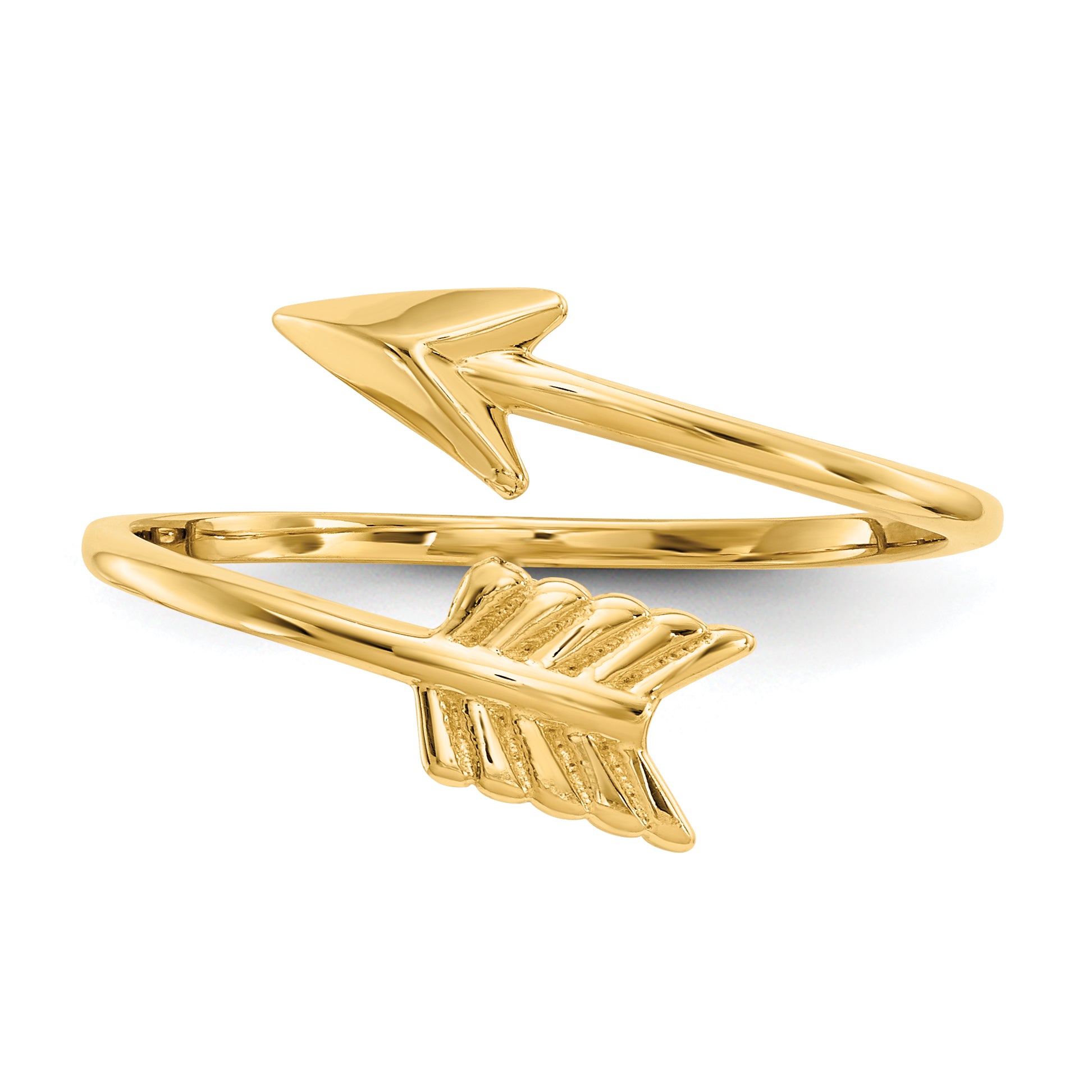 14K Polished Arrow Ring