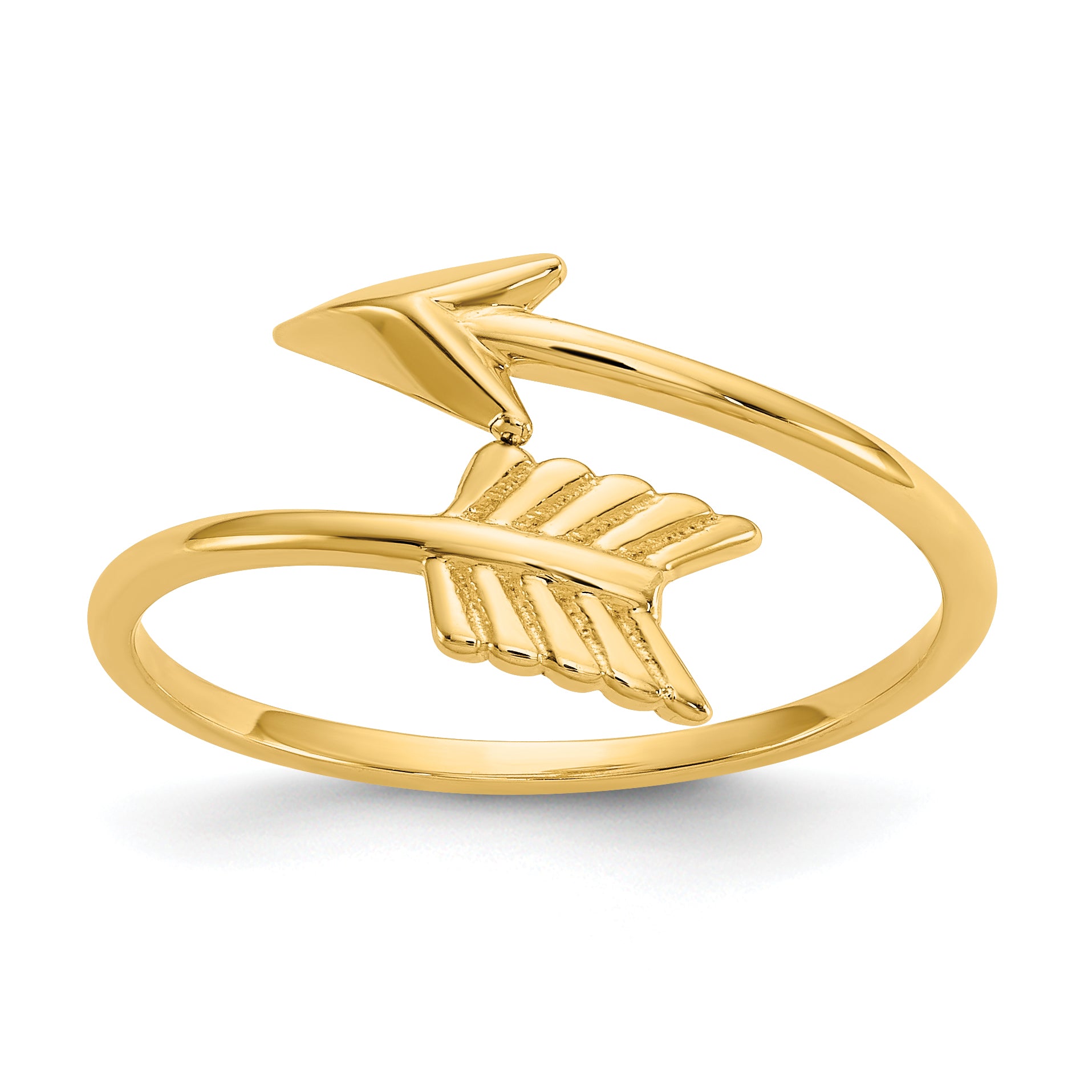 14K Polished Arrow Ring Main image