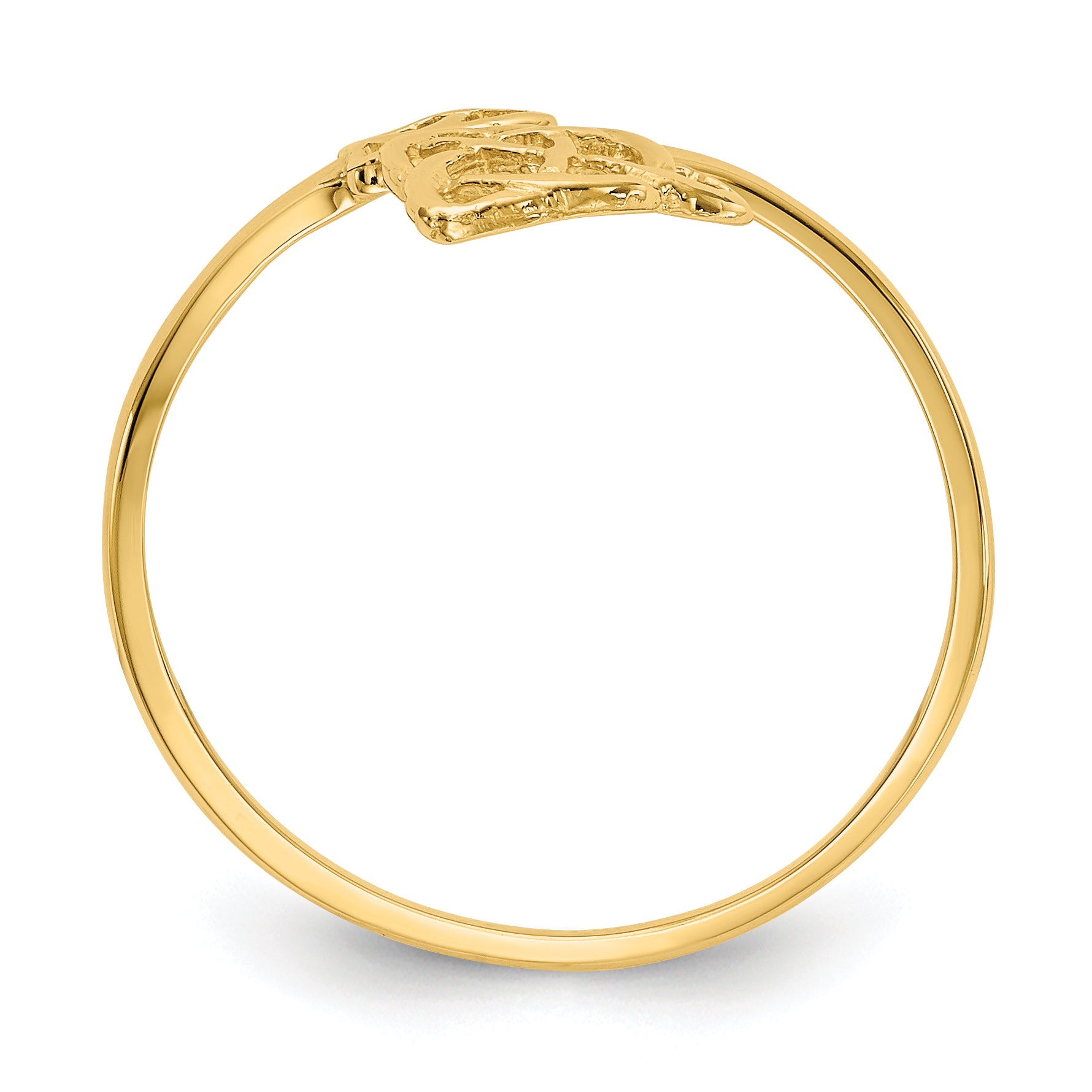 14k Polished Celtic Knot Ring