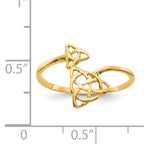 14k Polished Celtic Knot Ring