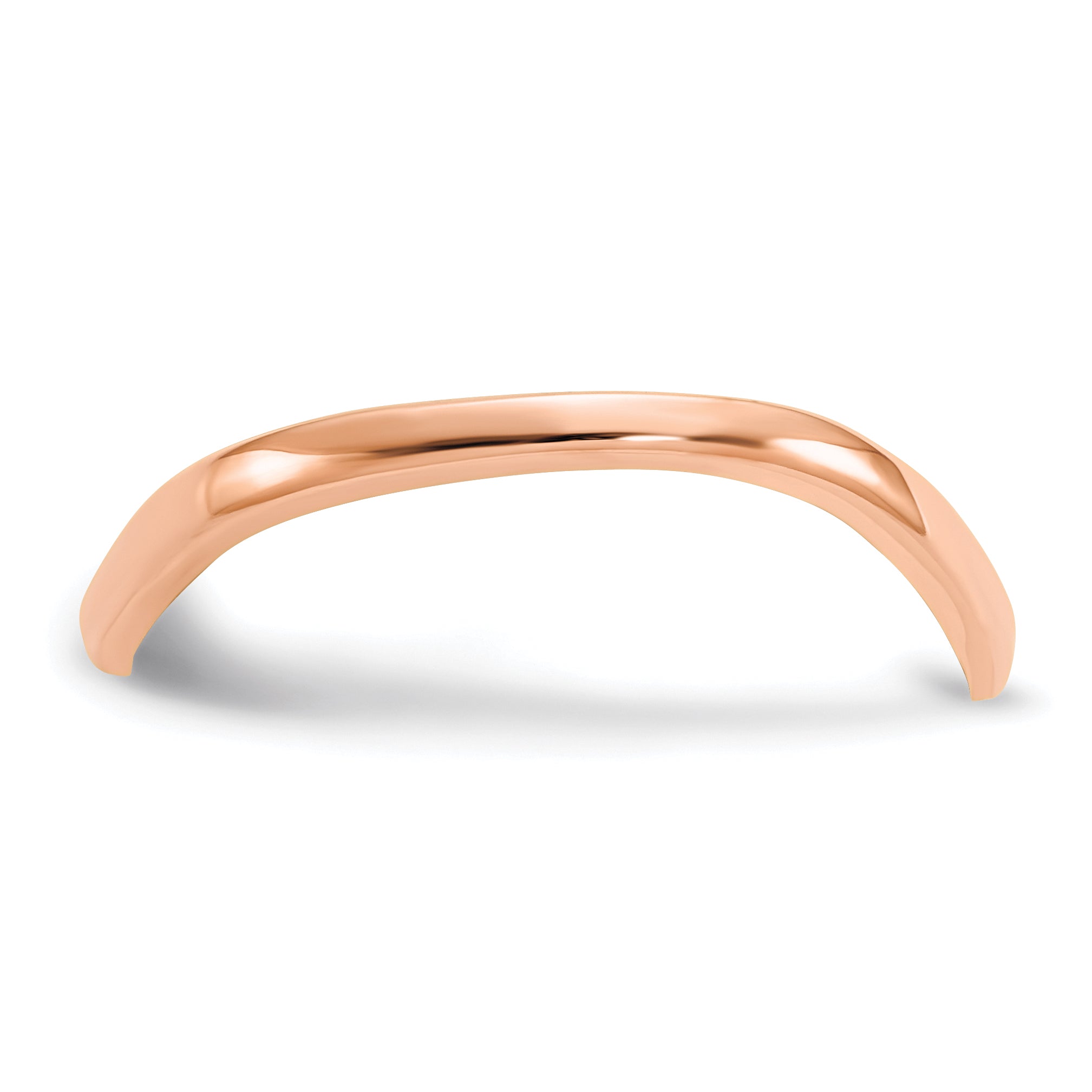 14K Rose Gold Wave Fashion Thumb Ring