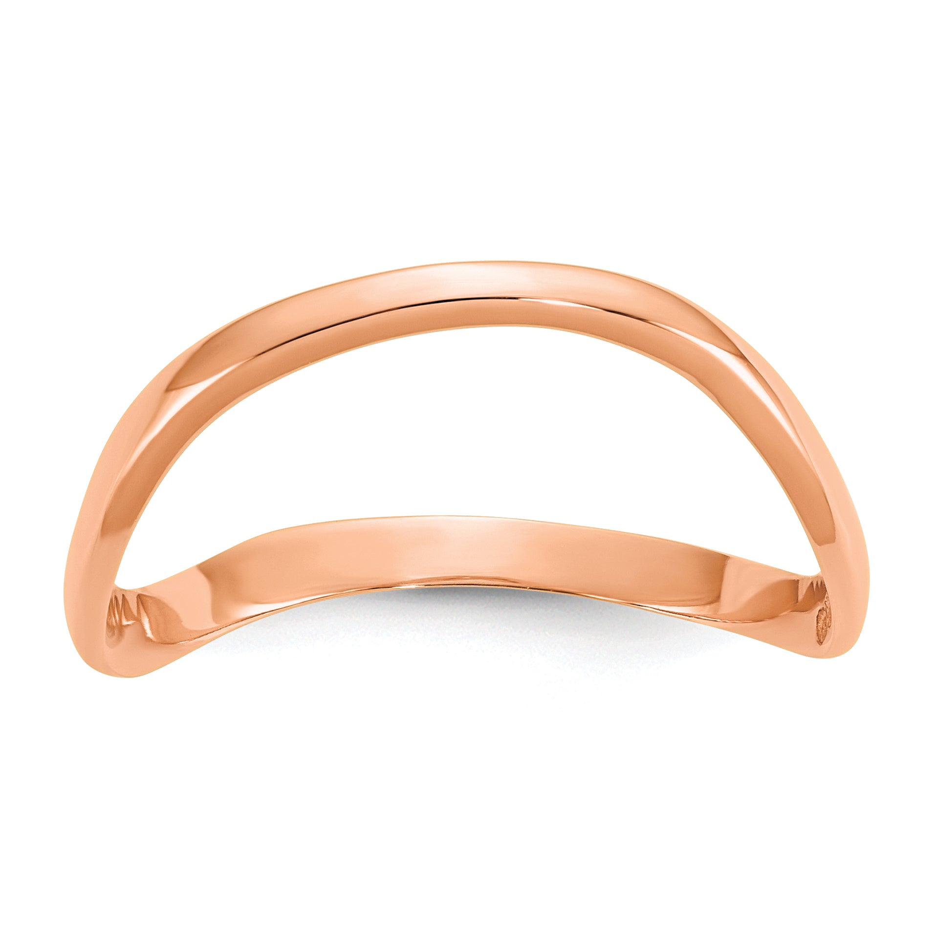14K Rose Gold Wave Fashion Thumb Ring Main image