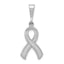 14k White Gold Awareness Pendant