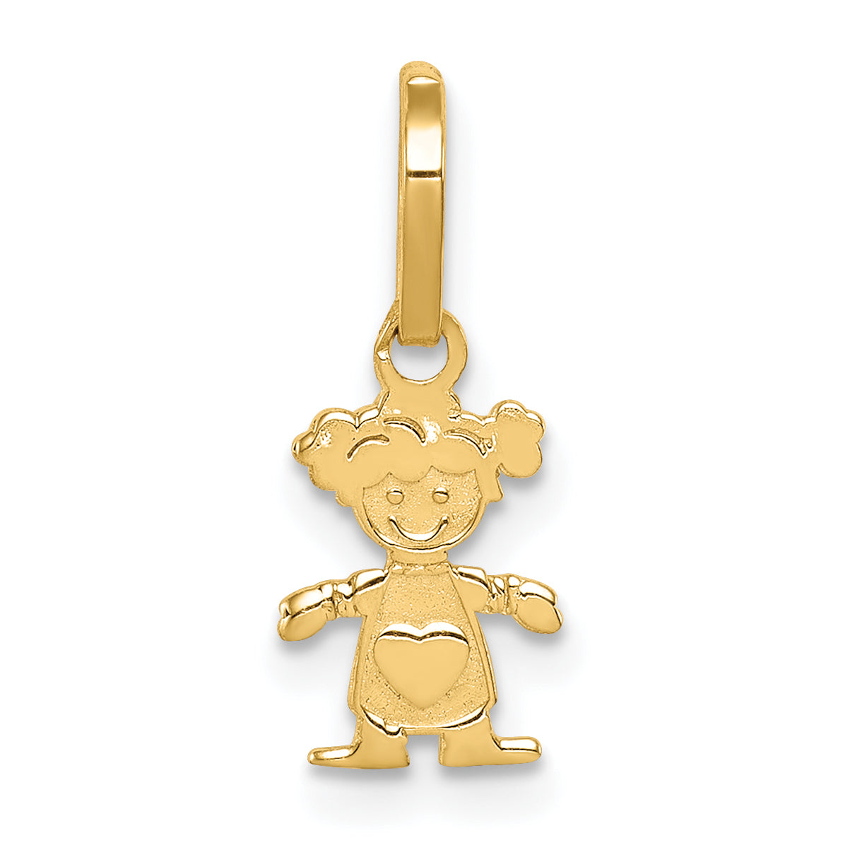 14k Polished Little Girl Pendant Main image