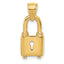 14K Polished Lock Charm