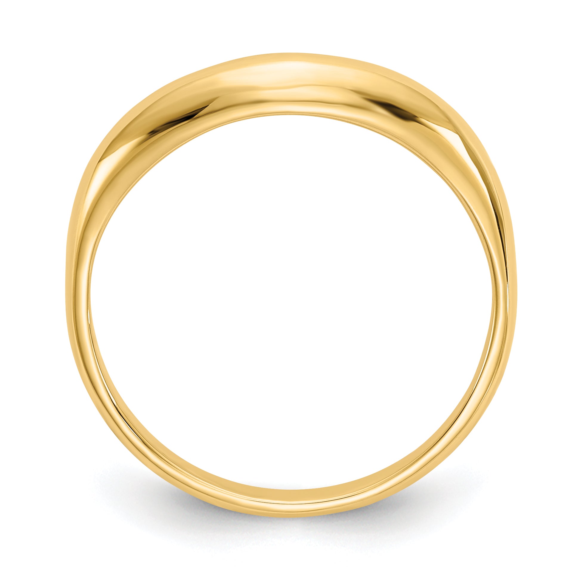 14k Polished Stackable Wave Ring Secondary image