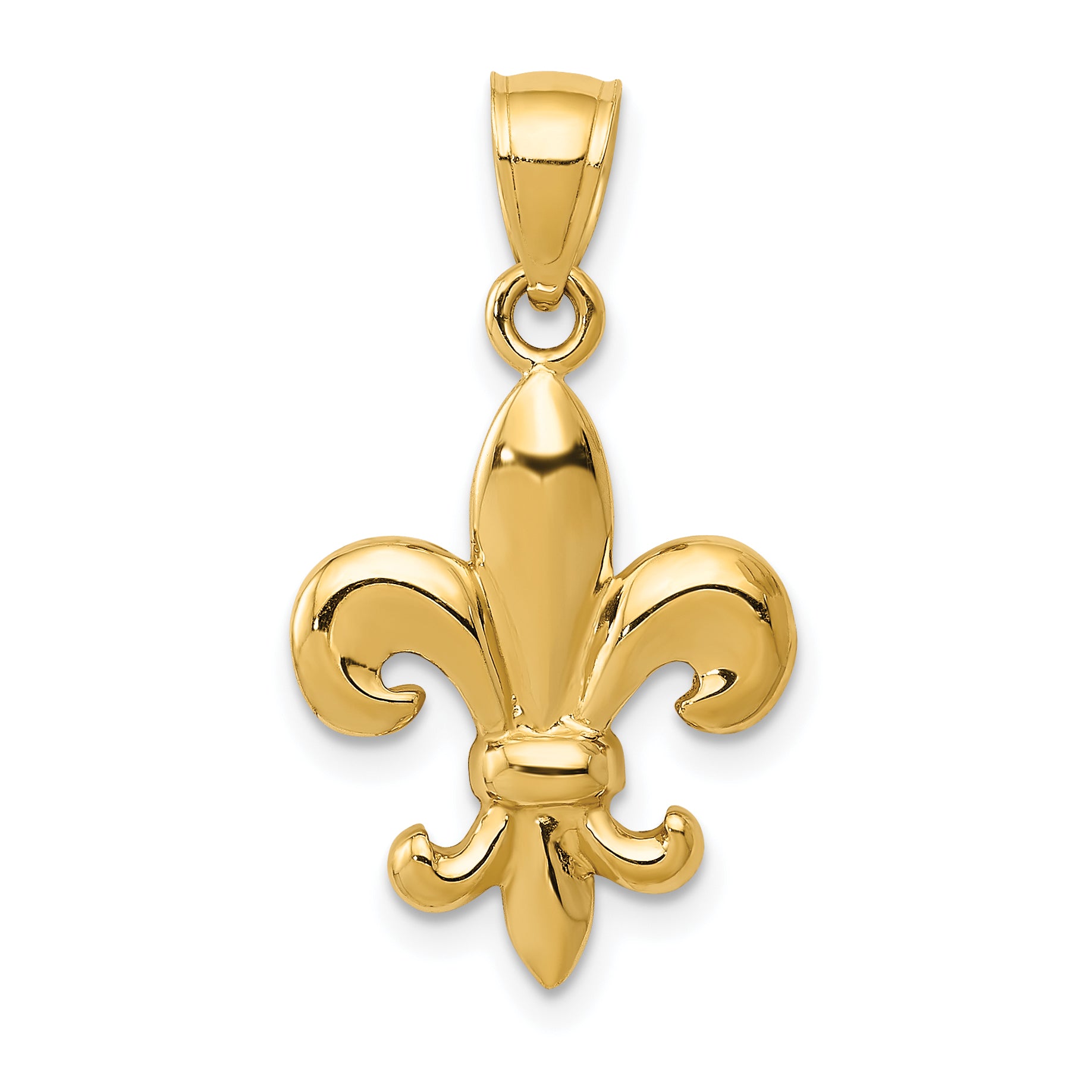 14k Polished Fleur de Lis Pendant Main image