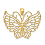 14k Polished Butterfly Pendant