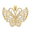 14k Polished Butterfly Pendant