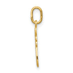 14K Gold Diamond-Cut Polished Cross Pendant  Elegant Petite Charm