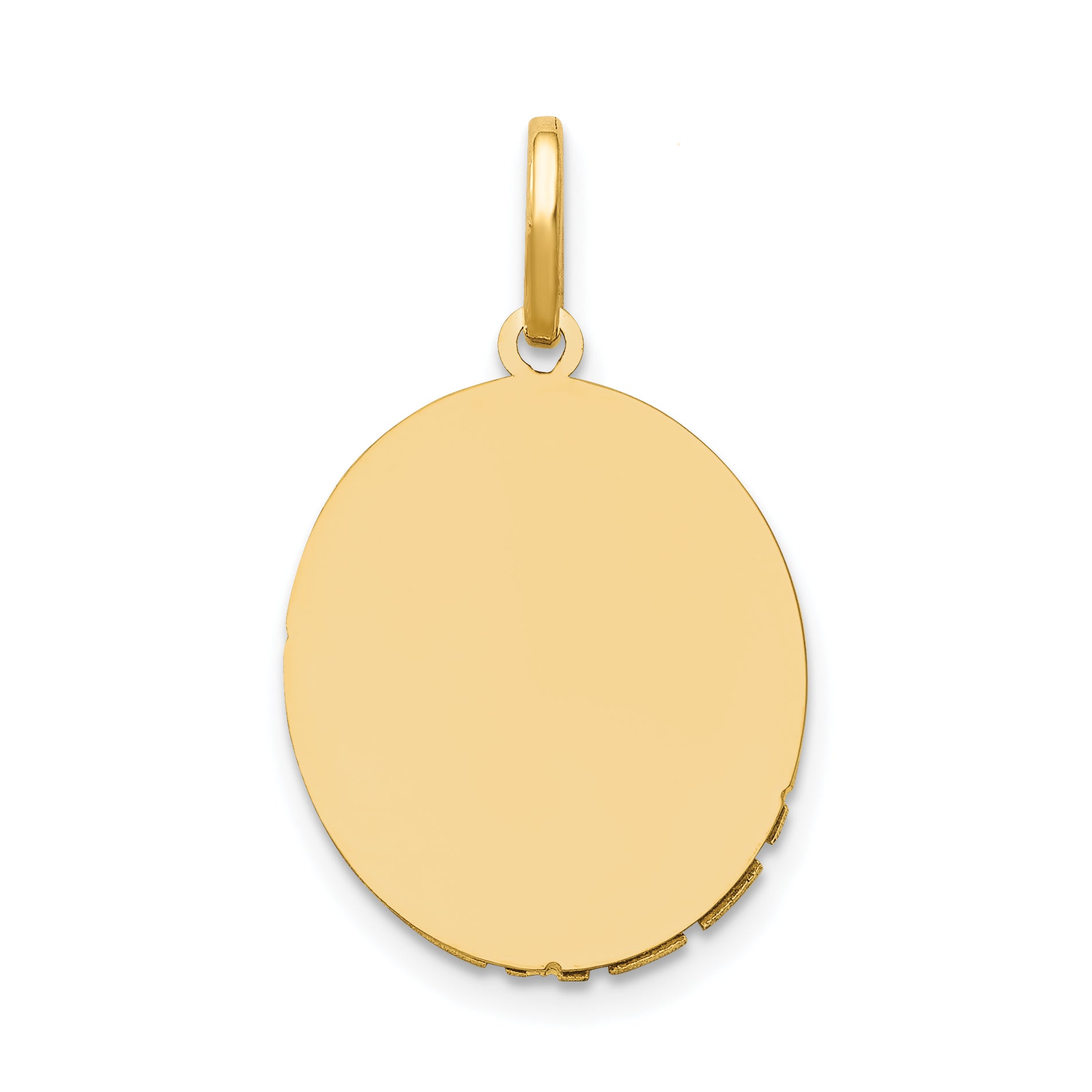 14K Two-Tone Gold Our Lady of Guadalupe Pendant with Polished Finish