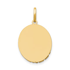 14K Two-Tone Gold Our Lady of Guadalupe Pendant with Polished Finish