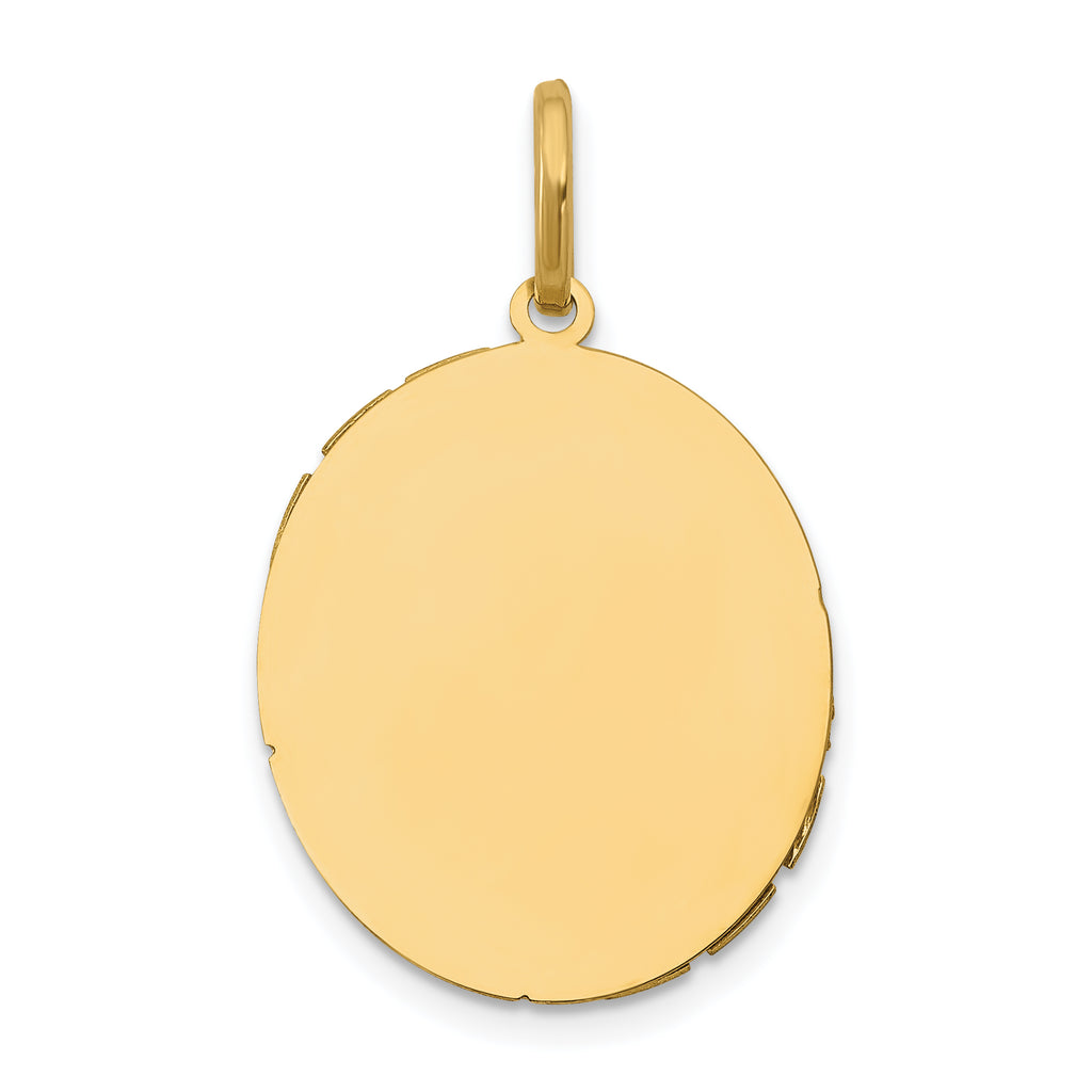 14K Two-Tone Our Lady of Guadalupe Pendant with Polished Finish