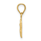 14K Satin & Diamond-Cut Our Lady of Guadalupe Gold Pendant  Solid & Elegant Design