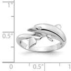 14k White Gold Dolphin Ring