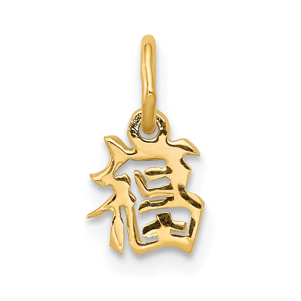 14k Chinese Symbol Good Luck Charm Main image