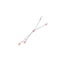 16in Rhodium-plated Kelly Waters Pink Crystal Y-Necklace