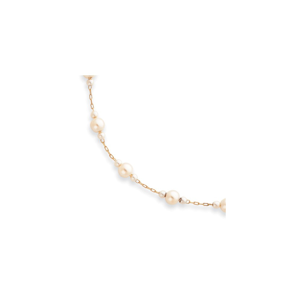 18in Gold-plated Kelly Waters White Simulated Pearl Necklace Main image